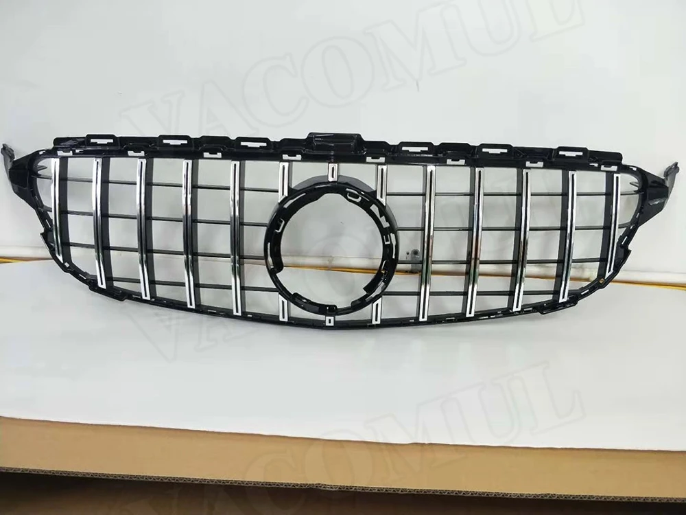 Сетчатая Решетка переднего бампера для Mercedes Benz W205 C200 C250 C300 C43 2015 2019 GTR Style не C63