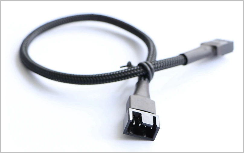 4Pin Black Sleeved Fan Power Extention Cable -25cm (3)