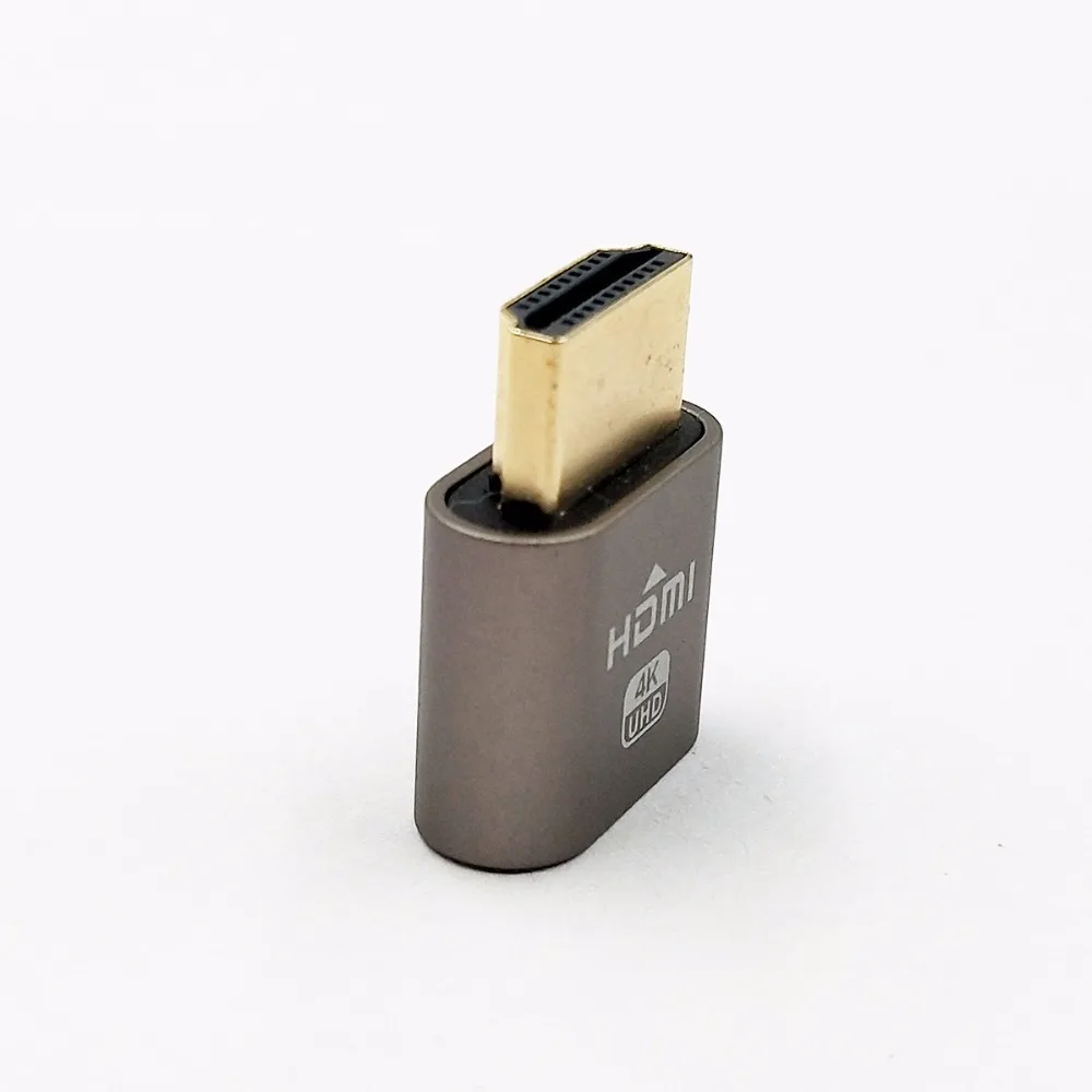 2 шт. VGA виртуальный дисплей адаптер HDMI DDC EDID пустышка без головы призрак эмулятор