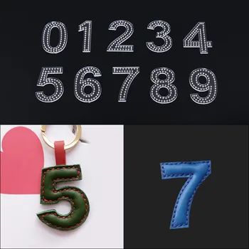 

1 Set DIY Handmade Acrylic Leather Template Digital Pendant Hanging Pendant Sewing Pattern Durable Version Laser Cutting