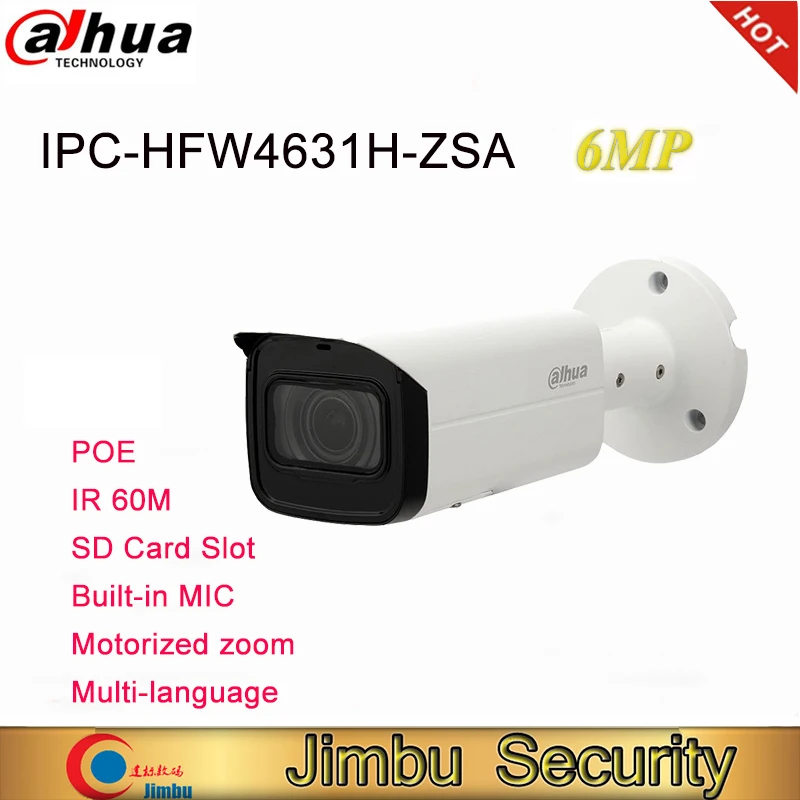 Сетевой видеорегистратор Dahua 6MP IP Камера IPC HFW4631H ZSA Встроенный микрофон слот для