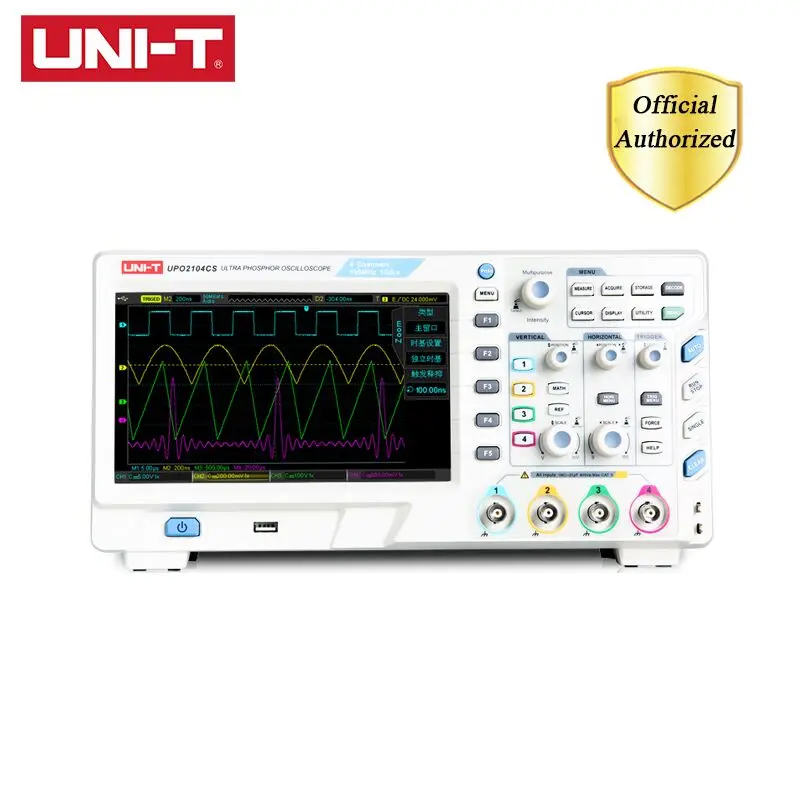 

UNI-T UPO2104CS Ultra Phosphor Oscilloscopes 4CH 100MHZ Scopemeter Scope Meter 7 Inches Widescreen USB Interface LCD Displays