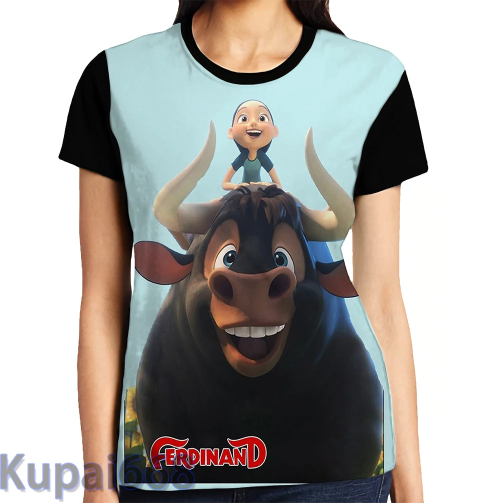Забавная футболка с графическим принтом мужские топы футболки женская Ferdinand The Bull