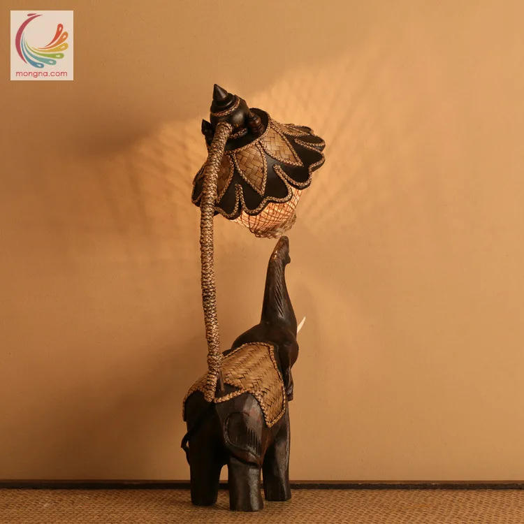 Настольная лампа TUDA 22X42cm винтажная Высококачественная деревянная настольная в