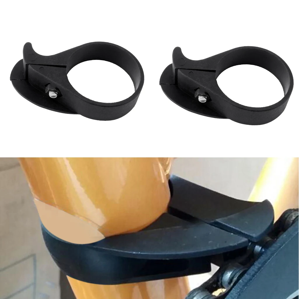 2pcs 1.5-1.7inch Bikes Bicycle Plastic Single Speed Chains Guide Guard Protector Chainguide Black