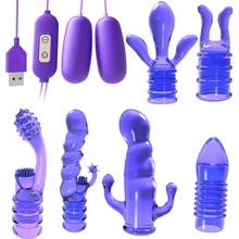 Adult 7-piece USB double jump eggs for women Comfort dildo erotic sexual toys remote vibrator Chinese balls anal balls vaginal