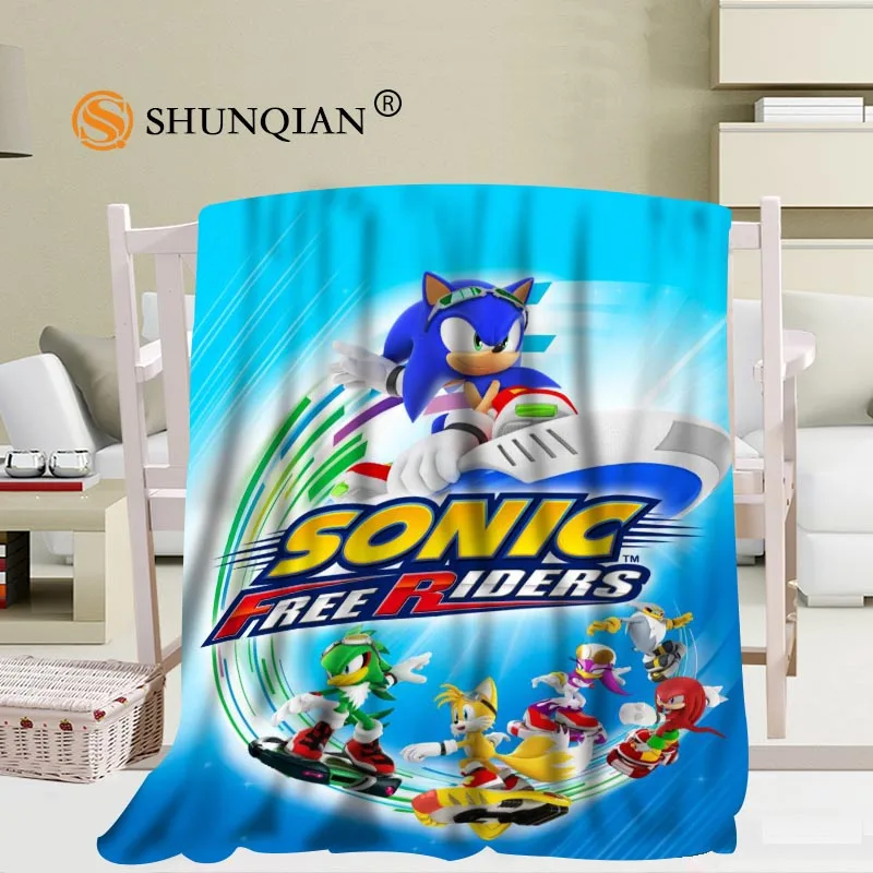 Оригинальные большие размеры Sonic The одеяла с изображением ежа для кроватей Falafel