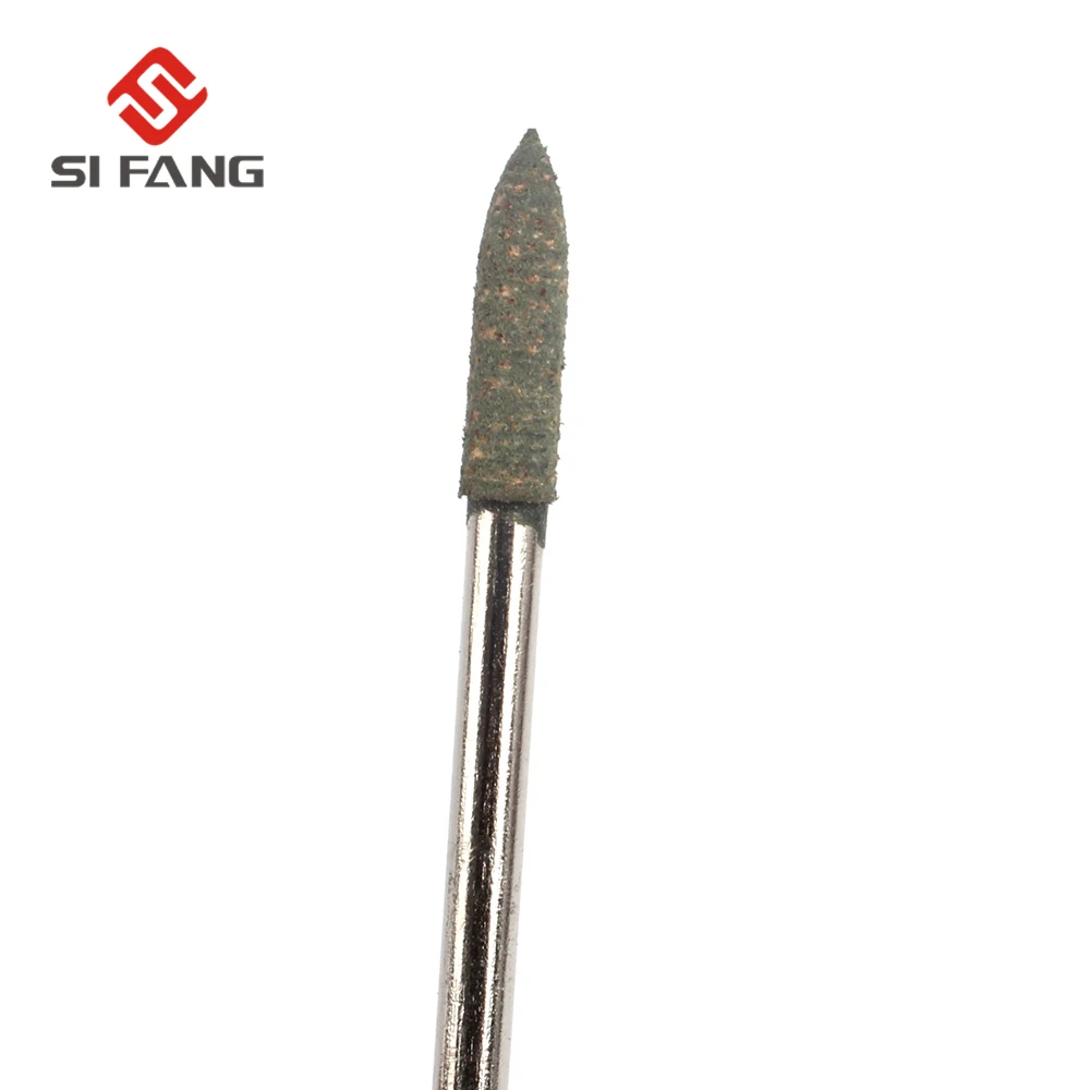 SI FANG 30 шт.-100 шт. диаметр головки 3 мм Конус Коническая резиновая полировальная головка абразивный шлифовальный заусенец биты установленная