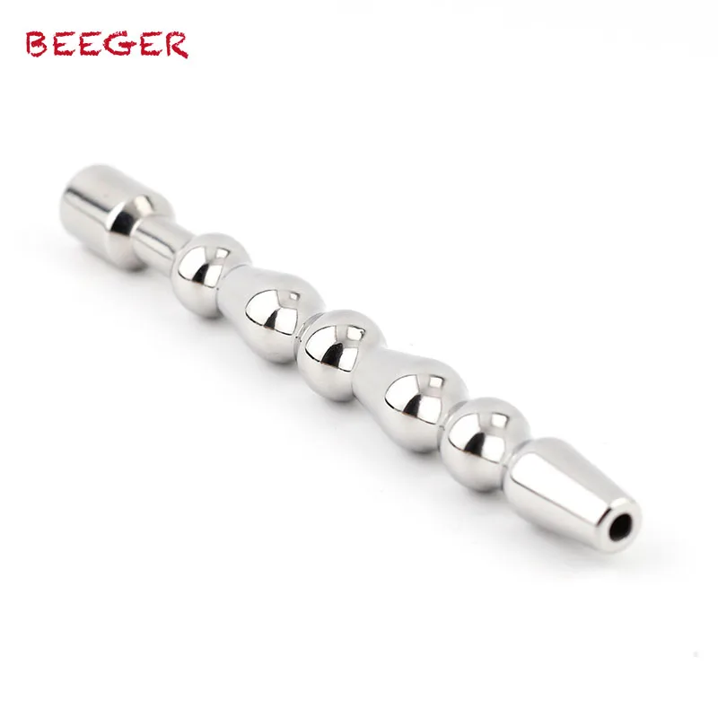 BEEGER Beauty 5 ребристых уретральных звуковых бусин пустотелый уретральный пенис
