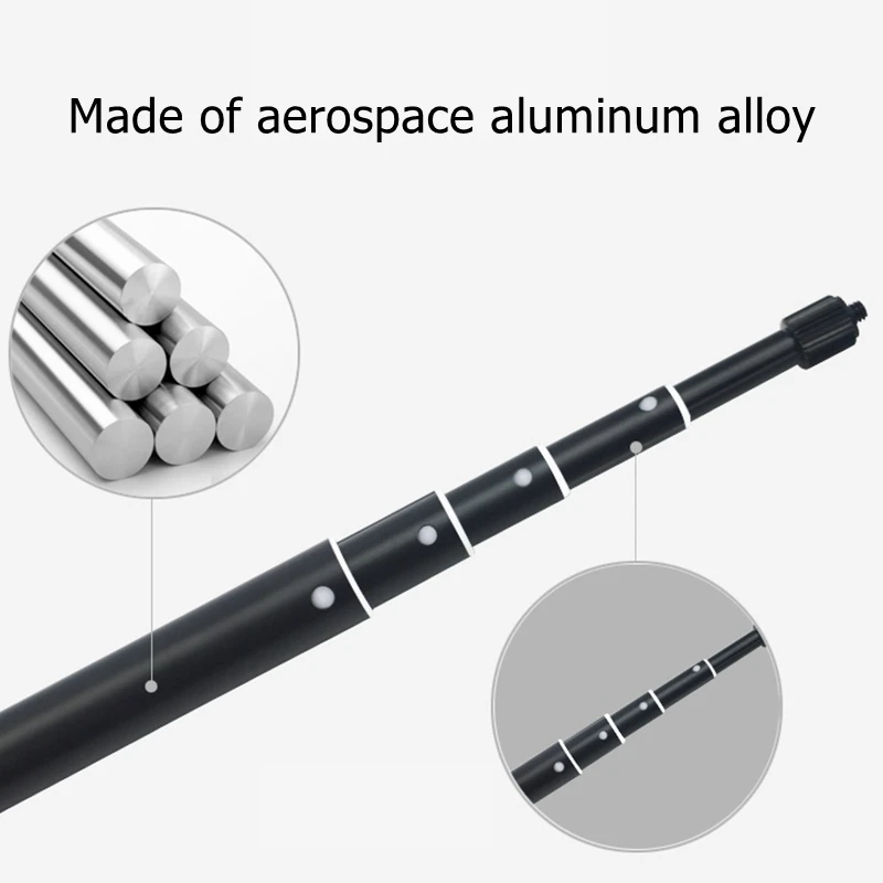 New 3m Aluminum Alloy Pole Super Long Telescopic Selfie Stick For Insta360 ONE RS R X2 For GoPro Hero 10 9 8 7 6 Max Accessories