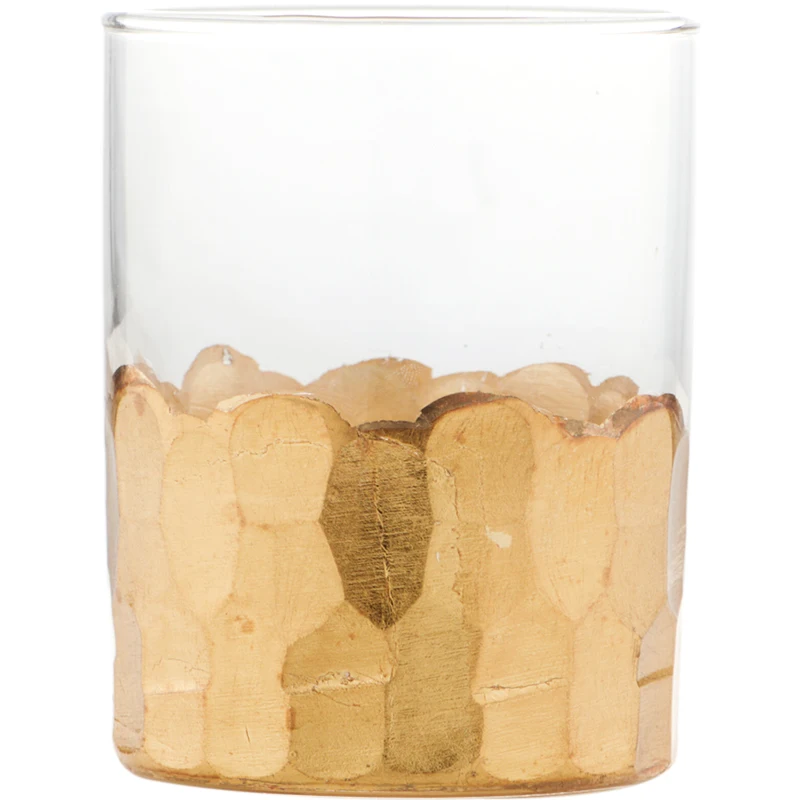 Скандинавский Ретро стиль из старой золотой фольги стеклянные чашки фруктовый десерт чашки Творческий кофе мусс чашка