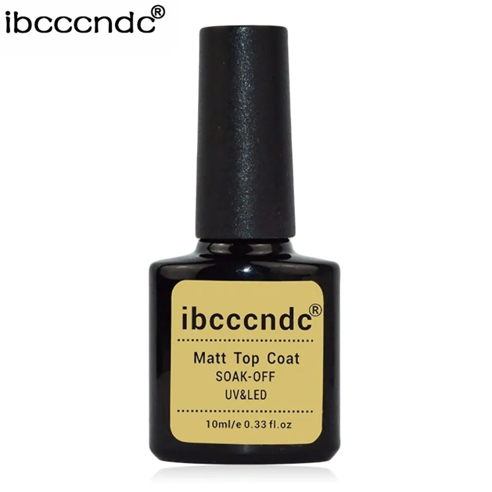 IBCCCNDC 10 мл матовое верхнее покрытие Светодиодный УФ для ногтей искусство длительный матовый лак матовый топ гель лак для ногтей
