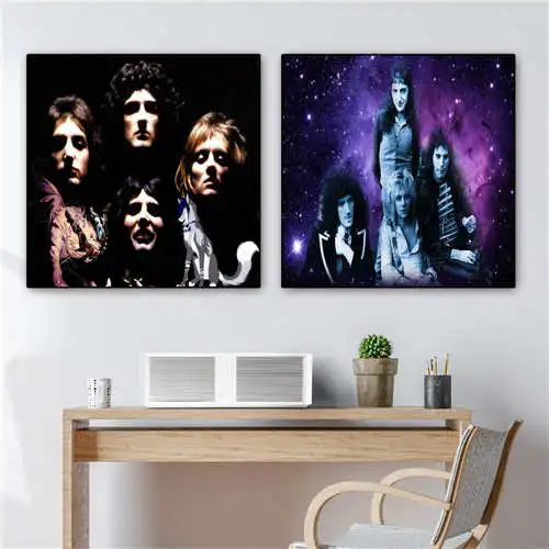 

Custom queen (1) Poster Printing Posters Cloth Fabric Wall Art For Living Room Decor#19-01-15-149