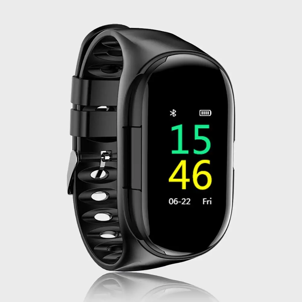 

Wireless In-ear Bluetooth 5.0 Earphone Smart Wristband Sports Smart Watch Blood Pressure Heart Rate Monitor For IPhone Android