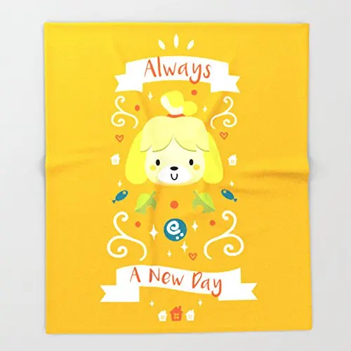 

Blanket Custom Animal Crossing: Isabelle Throw Blankets Fleece Blanket Sofa/Bed/Plane Travel Plaids Bedding Towel