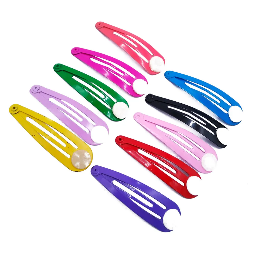 

Mixed Color 500pcs 5cm Kids Metal Snap Hair Bobby Pin Hairpins Findings Hair accessories for Jewelry Making HCF48