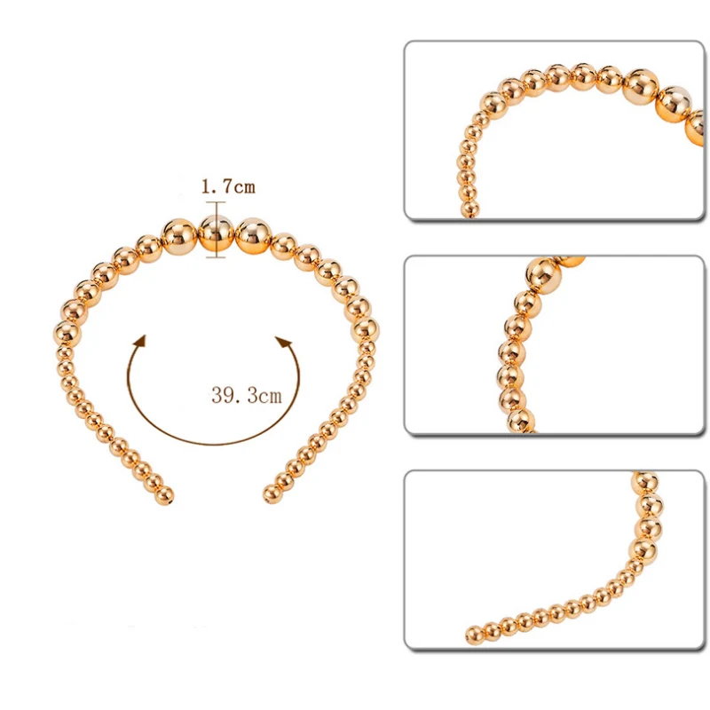 Знаменитая Леди Большой жемчуг прекрасные повязки для волос золотой ободок для женщин обруч для волос элегантная повязка новые аксессуары для волос аксессуары для девочек