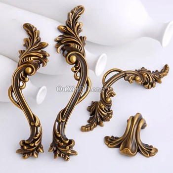 

Beauty 1Pair or 2PCS European Antique Kitchen Cabinet Door Handles Wardrobe Cupboard Drawer TV Cabinet Pulls Handles and Knobs