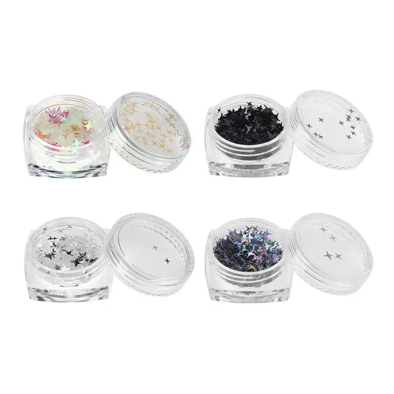

1pc Colorful Star Pattern Nail Sequins Eyeshadow Makeup Glittering Sequins Salon Beauty Manicure Nail Tools Accessories