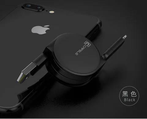 Ausuky Extendable USB Cable retractable data cable 1M combo for IOS &Android mobile phone-25