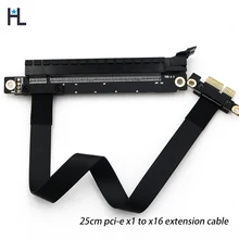

Riser cable PCI-E 3.0 x1 to x16 graphics card to motherboard expansion cord A card N card pcie x1 extension cable for video card