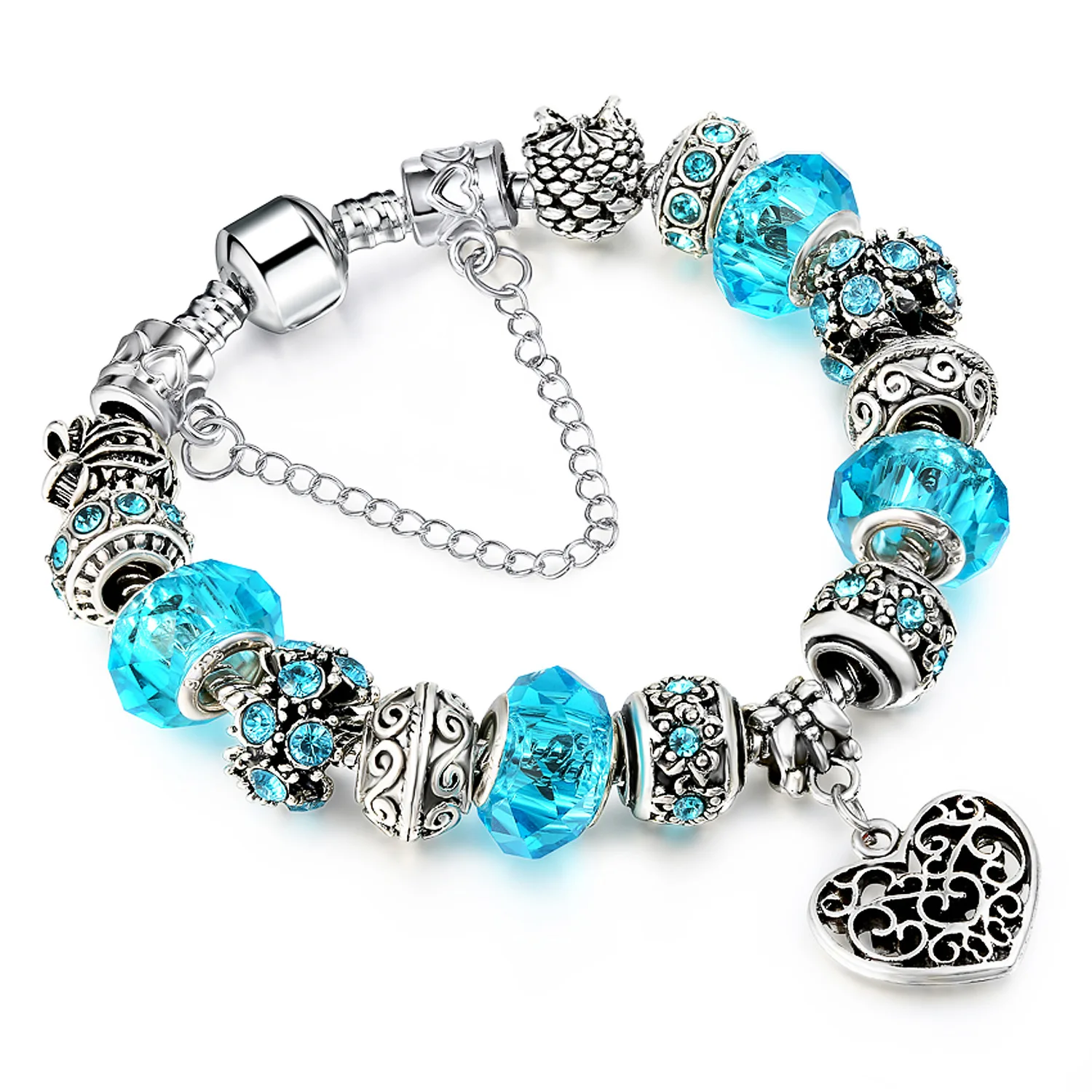 Antique Silver Charm pandora bracelets & bangles for women With
