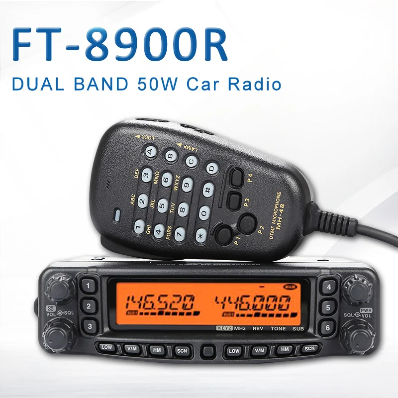 Общие YAESU FT-8900R FT 8900R Professional Мобильный автомобиль двухстороннее радио/Автомобильный трансивер Walkie-Talkie Interphone