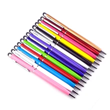 500 шт/партия металлический стилус ручка с сенсорным экраном для iPhone 7 6s iPad 3/2 iPod touch костюм универсальный для смартфона планшетный ПК