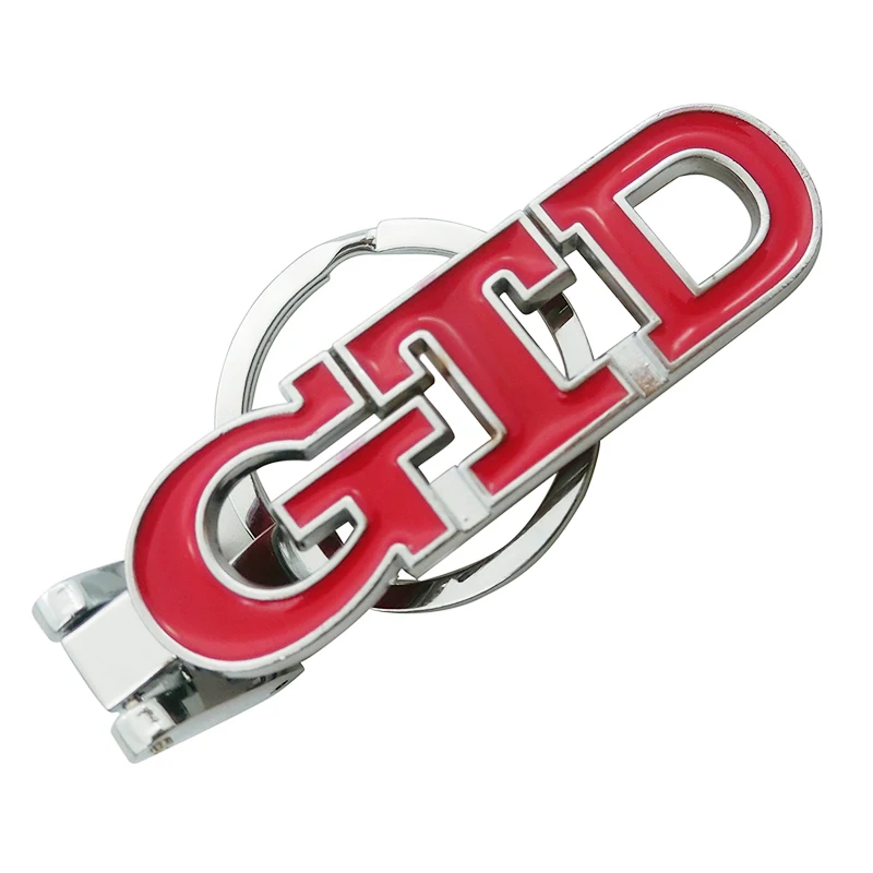 3D автомобильный брелок GTD с логотипом для Volkswagen VW Golf 4 5 6 7 Polo Passat B5 B6 B7 Touran Tiguan Bora