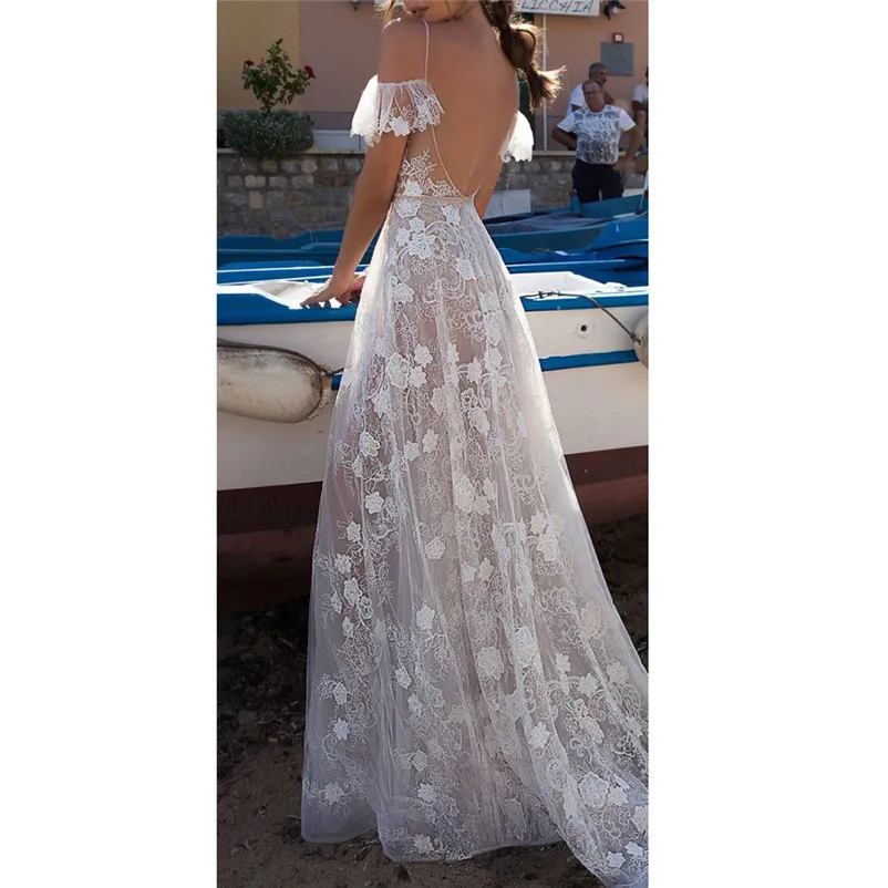 Women Sexy Lace dress Patchwor Solid Sleeve Back Hollow Long Party Elegant Dress evening dresses long gown vestidos N22 (3)