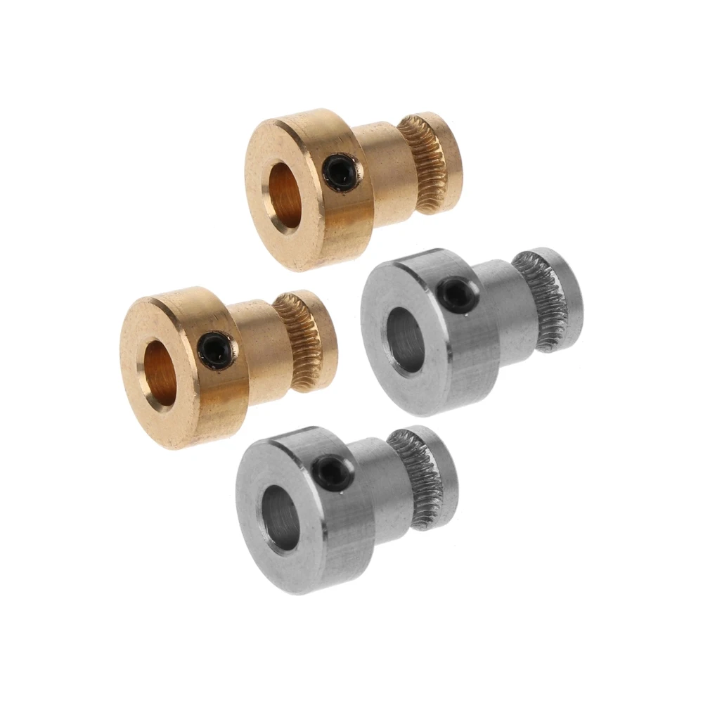 

Drive Gear Copper Stainless Steel Extruder Pulley Bore 5mm Feeder Wheel 1.75mm 3.0mm Filament Part For NEMA17 3D Printers Parts