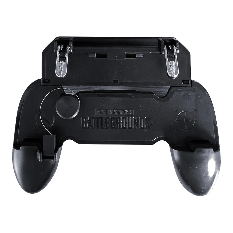 Черный W11+ PUGB мобильный игровой контроллер Free Fire PUBG мобильный Джойстик Геймпад металлический L1R1 джойстик для шутеров для IOS Android мобильный телефон - Цвет: Черный
