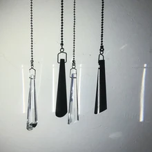 H& D хрустальные люстры " Большая Призма сосулька кулон-потолочный вентилятор переключатель тяговые цепи, упаковка из 2