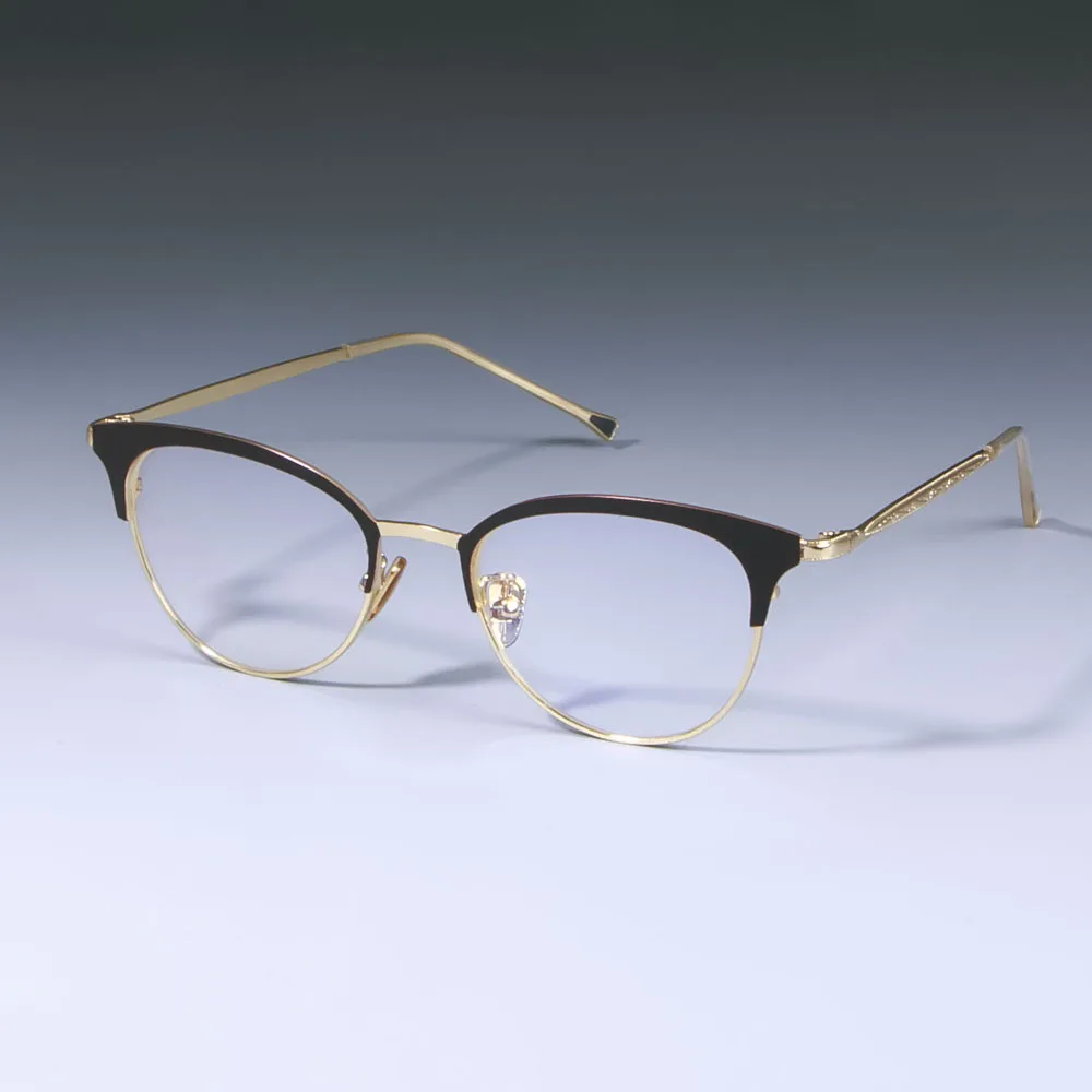 

Metal Cat Eye Glasses Frames Men Women Optical Fashion Computer Glasses 49024