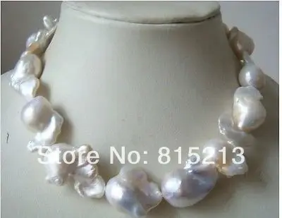

Hot sell Noble- hot sell new - HOT1251 superr huge 26-28mm natural Australian south sea white pearl necklace 18inch