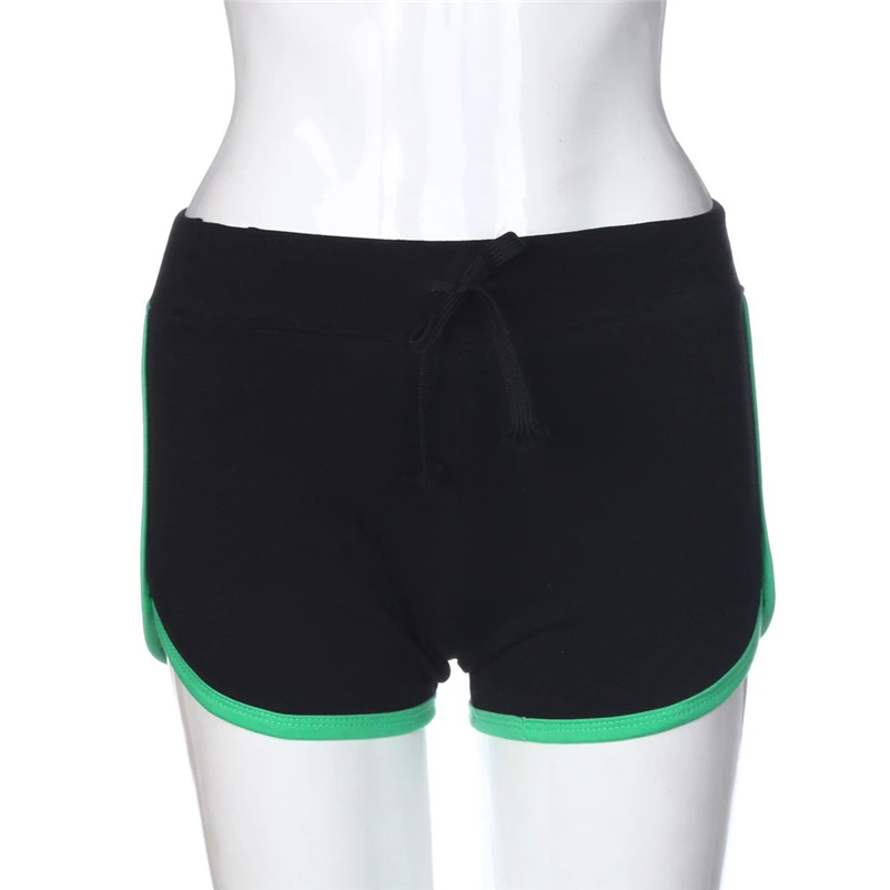 Women Yoga Shorts Summer Pants Women Sport Shorts Gym Workout Waistband Skinny Yoga Elastic Shorts #FS#4JU24 (6)