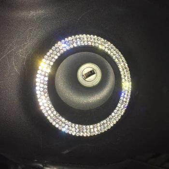 

Shiny Drill Car Ignition Keyhole for Decorative Rings For New Smart 453 Fortwo Forfour Decorative Car Sticker Auto Accessories