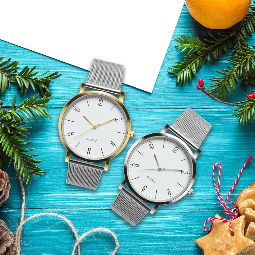

2018 Fashion Silver Mesh Band Women Watches Luxury Brand Casual Ladies Quartz Clock Wristwatches Clock relogio feminino