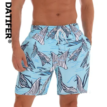 

Brand Man Board Shorts Datifer Breathable Sport Swimming Shorts Print Waterproof Elastic Waist Beach Shorts Summer Swim Shorts