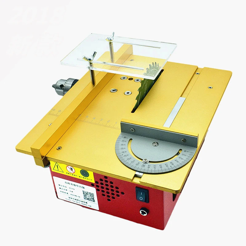 Mini Table Saw Multifunctional DIY Woodworking Saw Table cutter with 1pcs blade and Power supply