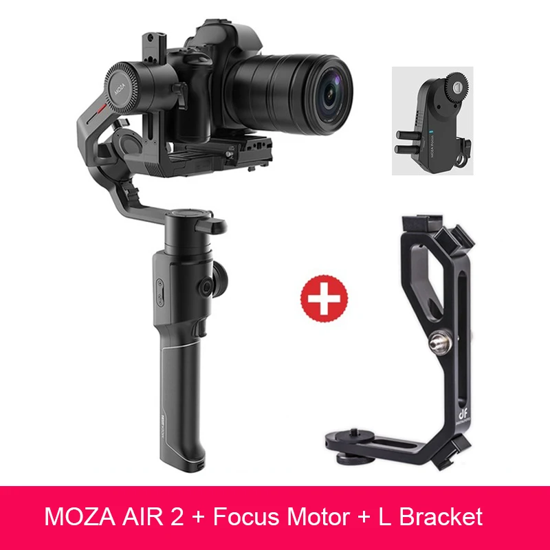 Moza Air 2 3-осевой портативный монопод с шарнирным замком Maxload 4,2 кг DSLR Камера стабилизатор для sony цифровой зеркальной камеры Canon Nikon 5D 6D Mark PK DJI Ronin S кран 2 - Цвет: add ifocus L bracket
