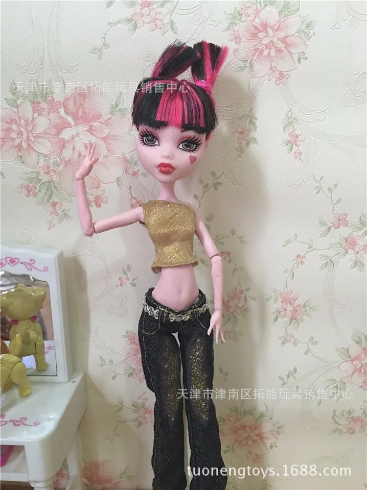 Модная детская кукла bjd, аксессуары, игрушки, подарок для девочек, Одежда для куклы, праздничное платье, повседневный костюм, для кукол Monster High, 1/6 113