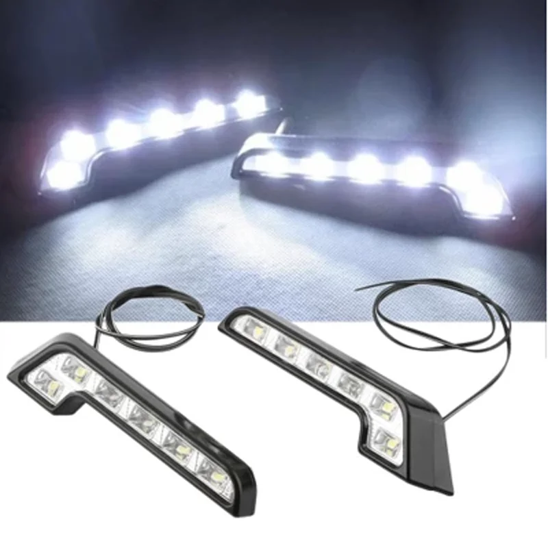 2X DRL Противотуманные 6 светодиодный светильник S комплект хром туман для BENZ стиль