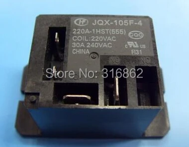 JQX-105F-4-220A-1HST JQX-105F-4 220A-1HST 30A 240VAC RELAY ORIGINAL 2PCS/LOT Free Shipping electronic Components kit