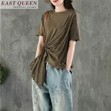 Для женщин рубашки blouser футболка femme Новая мода рубашки женская летняя обувь однотонные Топы Повседневная Праздничная весенние женские футболки FF625 A