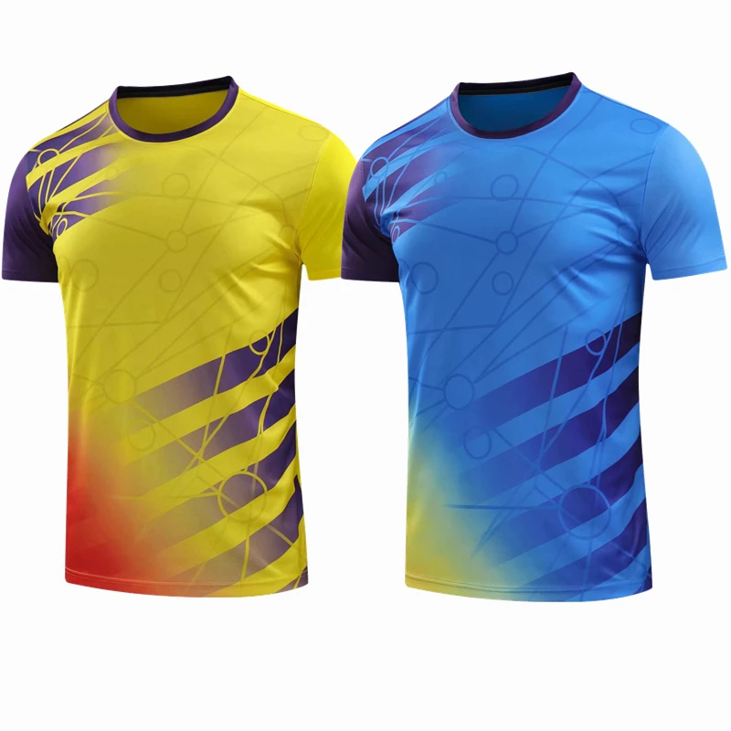 Ropa Deportiva de secado rápido transpirable bádminton camisa, mujeres/hombres ropa de tenis de mesa juego de equipo Fitness entrenamiento deportivo camisetas Ropa Deportiva de secado rápido transpirable bádminton camisa, mujeres/hombres ropa de tenis de mesa juego de equipo Fitness entrenamiento deportivo camisetas