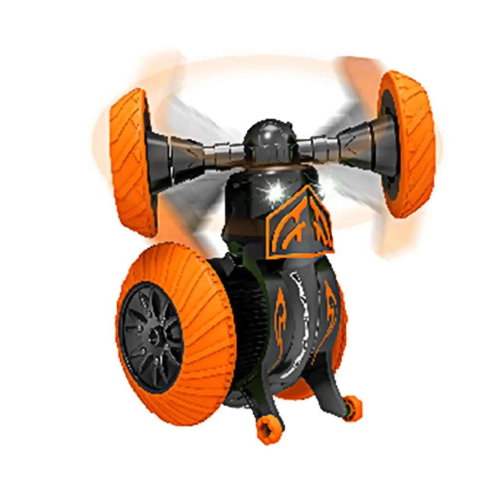 Оранжевый RC Stunt Car для детей взрослых 2,4G Телескопический транспортное средство с дистанционным управлением 360 градусов вращающаяся игрушка автомобиль S7JN - Цвет: Оранжевый