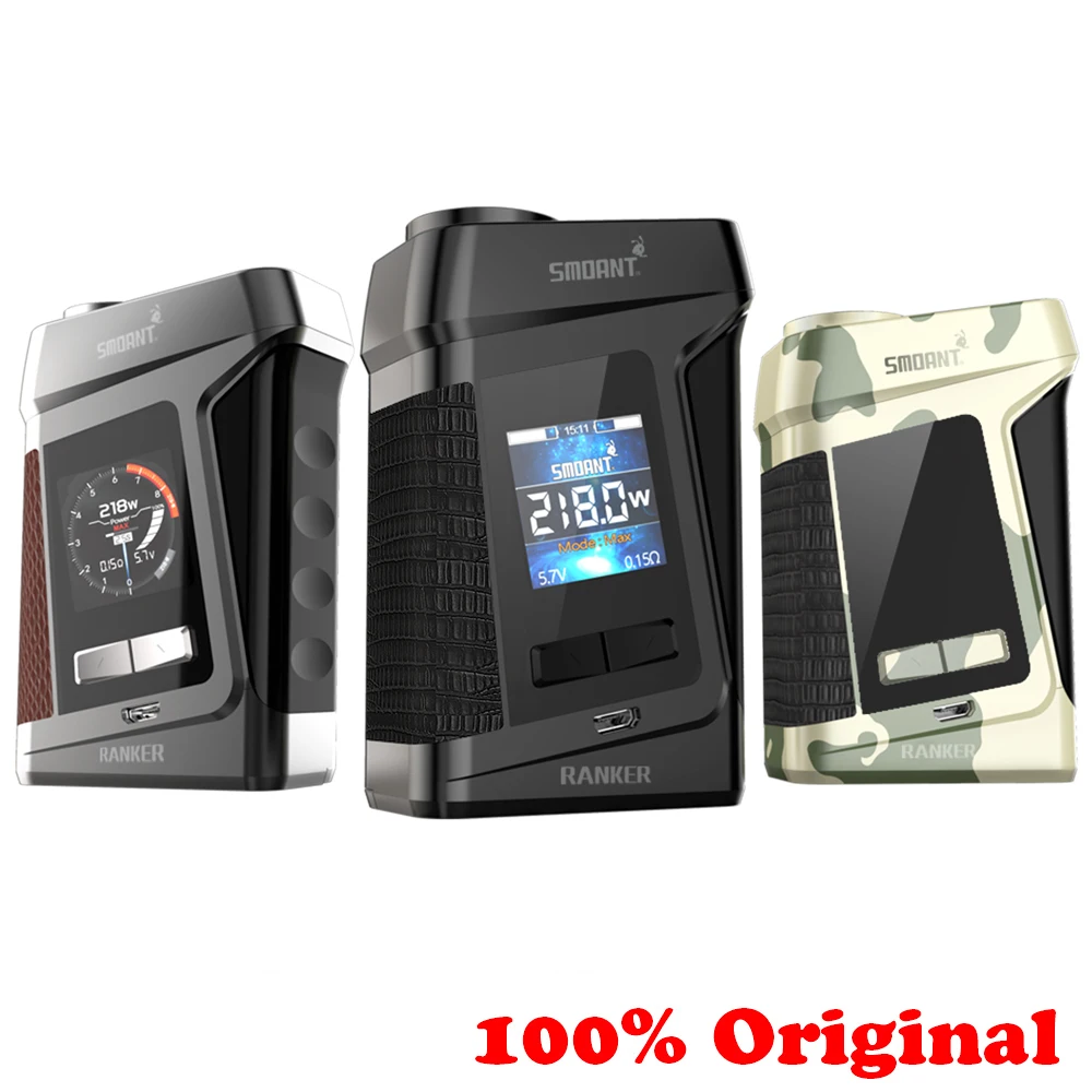 

Original Smoant Battlestar Mini 80W TC Box MOD With 80W Max Output 0.96 inch Big LED Screen E-cig Vape Mod Electronic Cigarette