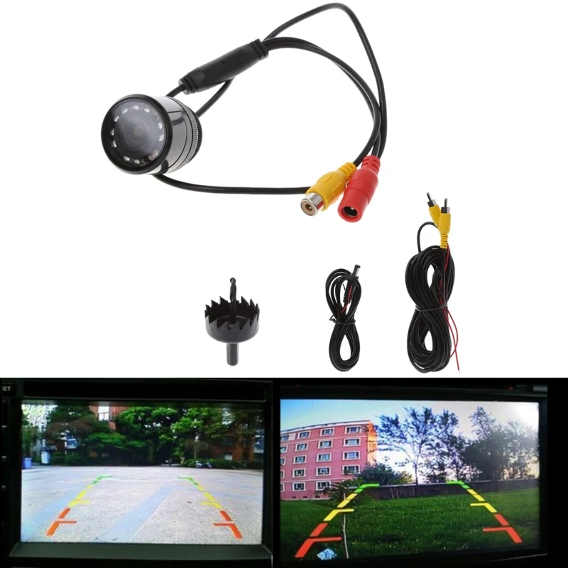 

Car Rear View Backup Camera With 10 LEDs Night Vision Full HD CCD Backup Cam Kit