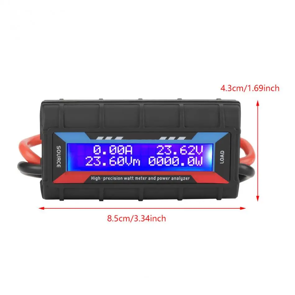 Hot 4.8V-60V Watt Meter High Precision Voltmeter Ammeter Voltage Amp Meter Power Analyzer 0-130A 0-150A
